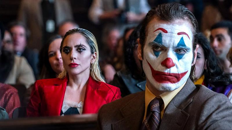 Joaquin Phoenix as Arthur Fleck and Lady Gaga as Harley Quinn in Joker 2