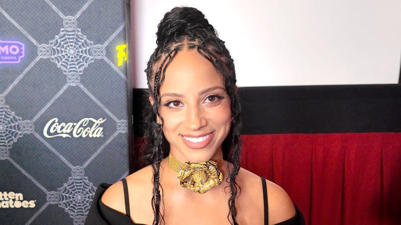 Kiana Madeira at the Beware Boiúna premiere at Fantastic Fest.