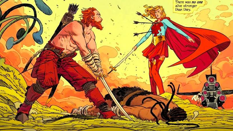 Krem of the Yellow Hills fighting Supergirl in Supergirl: Woman of Tomorrow