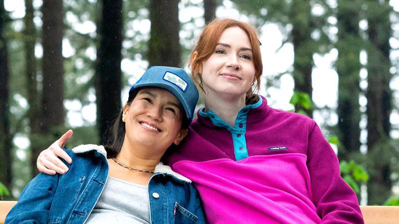 Karen Gillan and Zoë Chao in Let's Have Kids