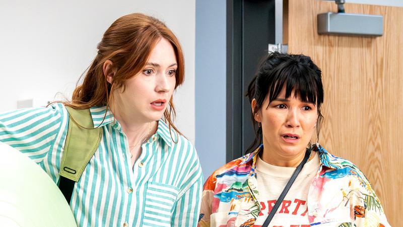 Karen Gillan and Zoë Chao in Lets Have Kids.