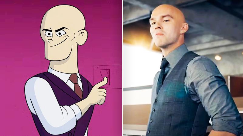 Lex Luthor in live-action and animation.