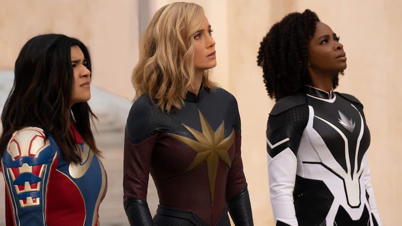 Captain Marvel, Monica Rambeau, and Kamala Khan as The Marvels