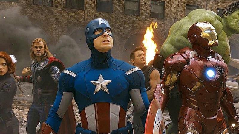 Thor, Hulk, Iron Man, Hawkeye and Black Widow as The Avengers