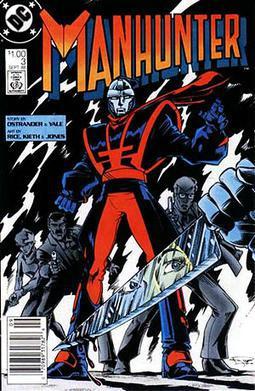 Mark Shaw as the Manhunter in DC Comics.