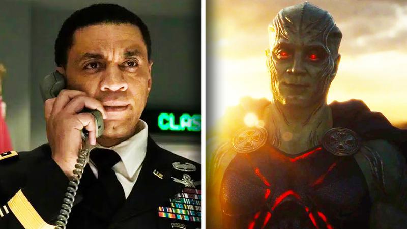 General Swanwick, Martian Manhunter, Zack Snyder's Justice League.