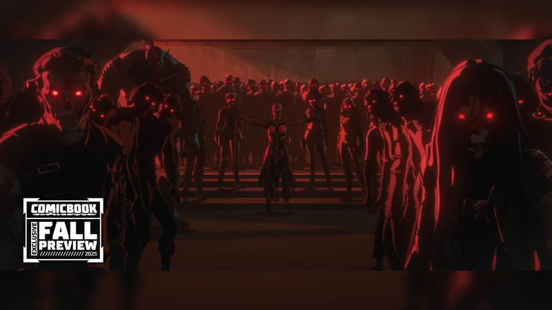 zombies from Marvel Zombies with red eyes
