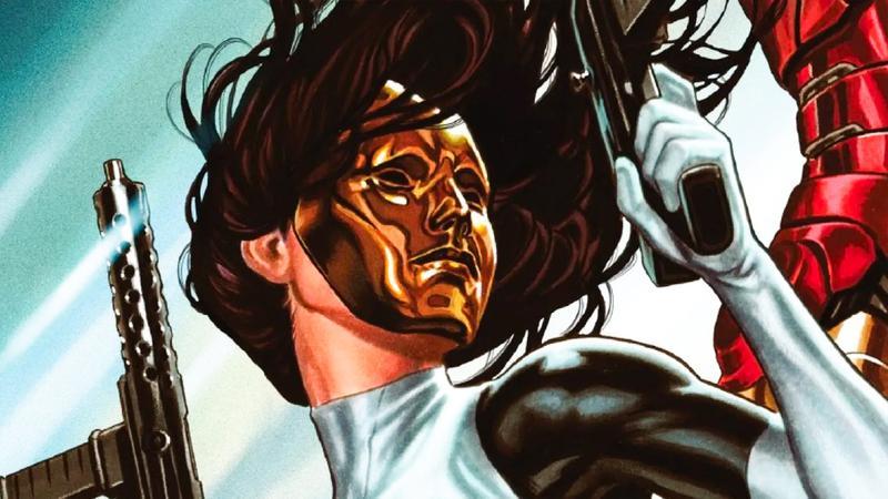 Iron Man villain Madame Masque in Marvel Comics.