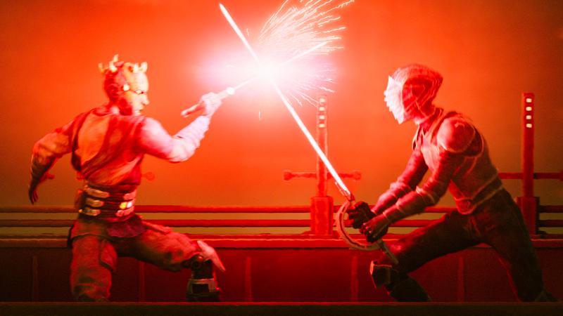 Maul fighting Marrok in Maul – Shadow Lord.