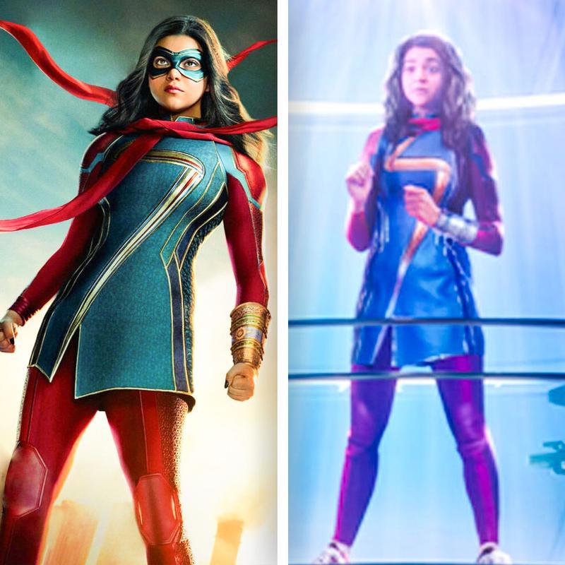 Ms Marvel in 2022 Disney+ show and Avengers Infinity Defense.