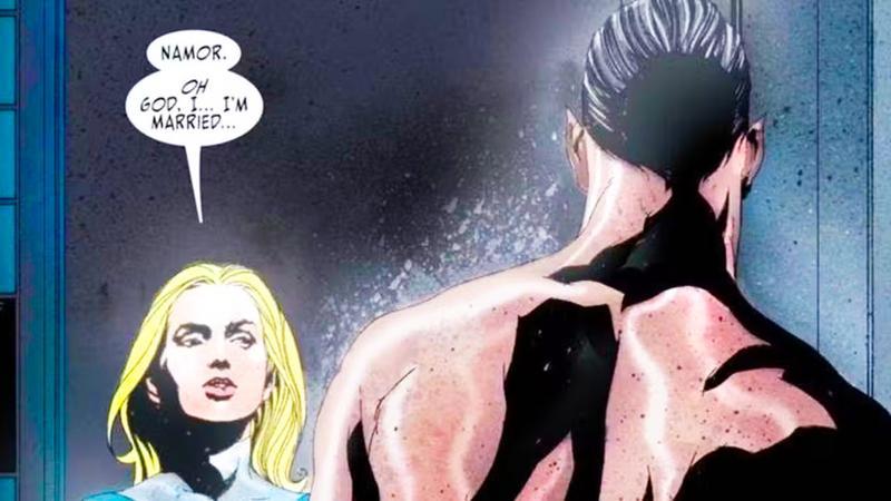 Namor and Sue Storm in Marvel Comics