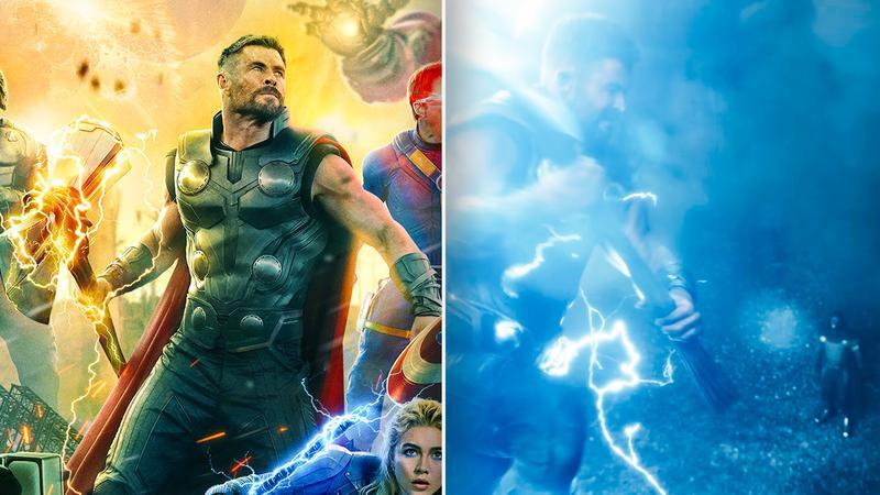 Thor in Avengers Doomsday, yellow vs blue lightning.