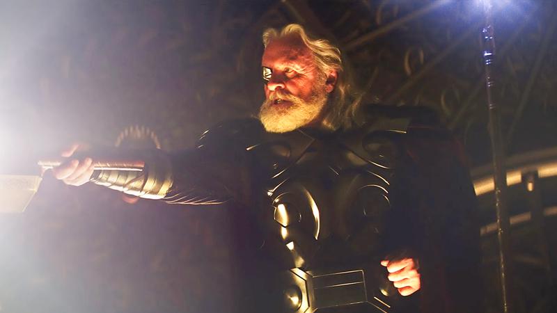 Anthony Hopkins as Odin in Thor.