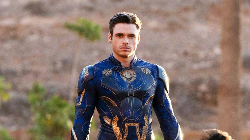 Richard Madden as Ikaris in his suit in Eternals