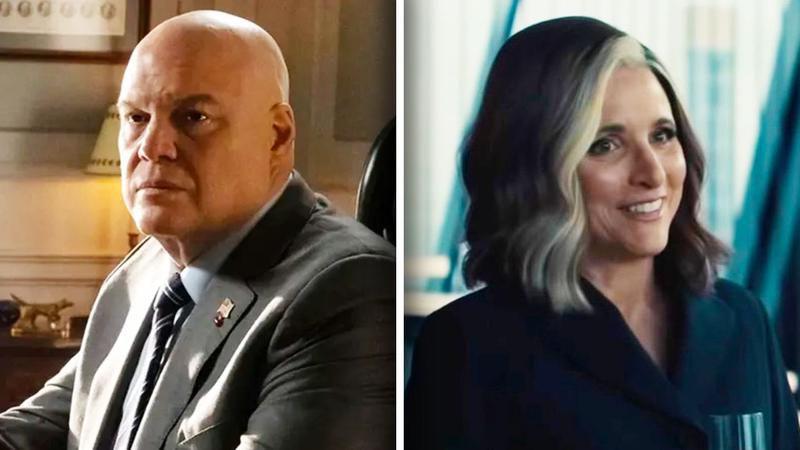 Vincent D'Onofrio Wilson Fisk as New York mayor beside Valentina Allegra de Fontaine from Thunderbolts.