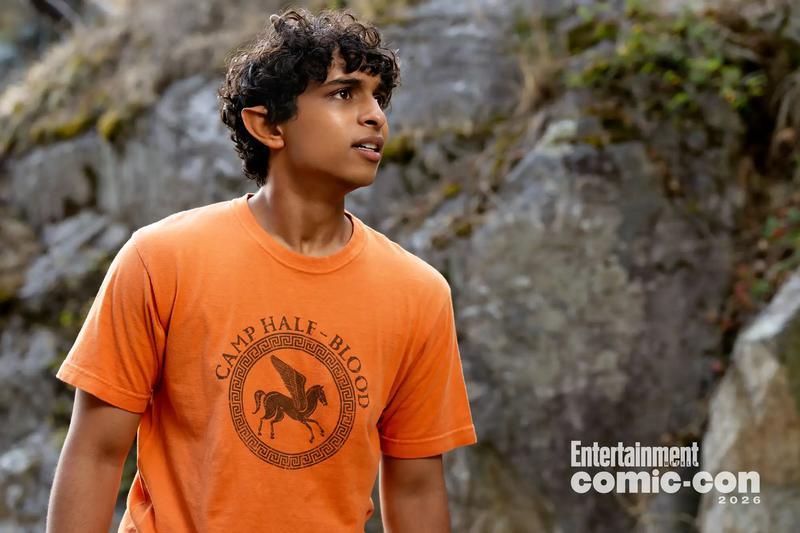 Aryan Simhadri as Grover in Percy Jackson Season 3.