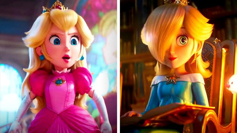 Peach and Rosalina in The Super Mario Bros. Movie and The Super Mario Galaxy Movie