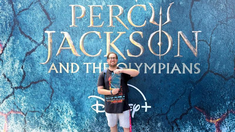 Seth Fox at the Percy Jacks and the Olympians offsite at SDCC 2026.
