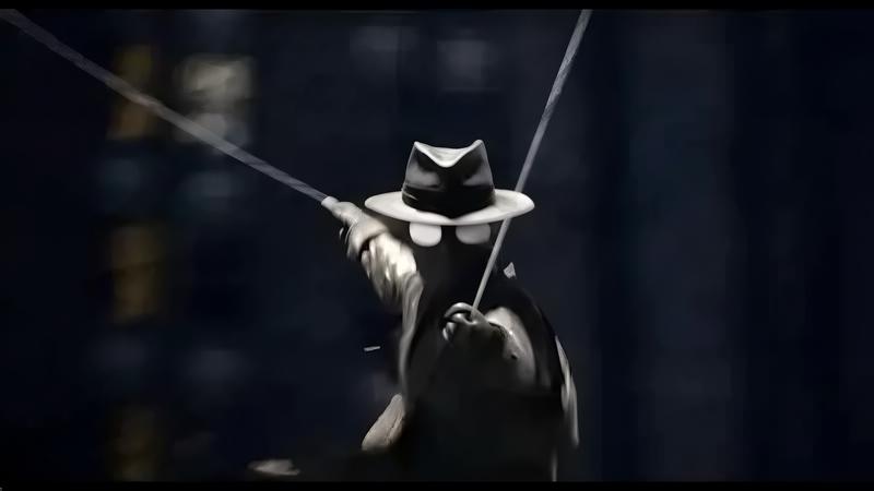 Nicolas Cage's Ben Reilly swinging through New York.