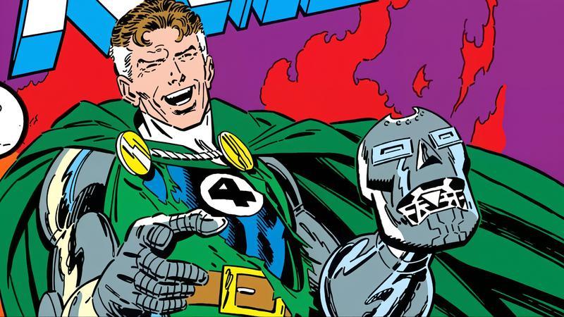 Doctor Doom and Reed Richards in Marvel Comics.