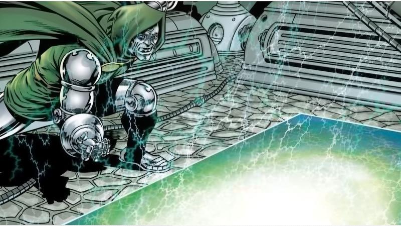 Doctor Doom using his Time Platform.