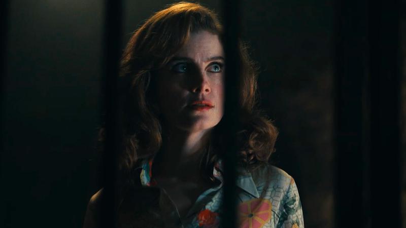 Vic Michaelis' Cheryl revealing her Russian allegiances in Peacock's Ponies.