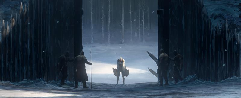 An animated man at a gate in The Shield story of Predator: Killer of Killers