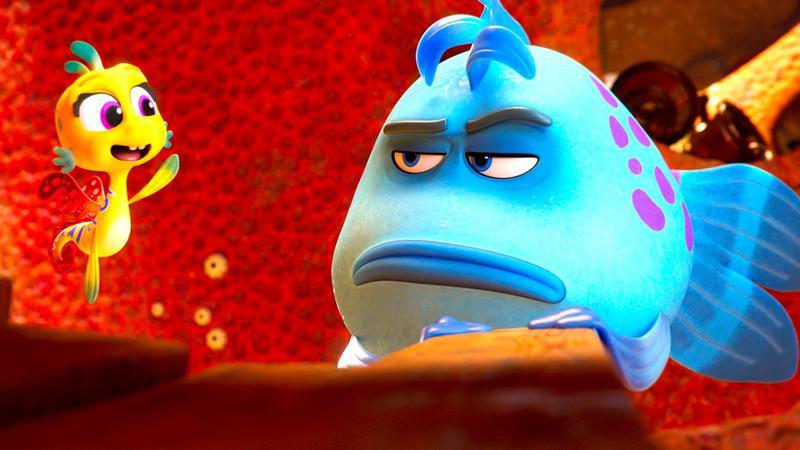 The pout pout fish not happy about finding a legendary fish.