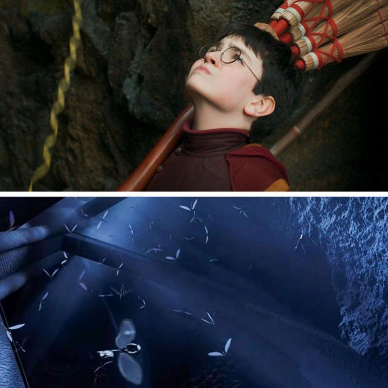 HBO Harry Potter, Harry at Quidditch, Flying Keys from movie.