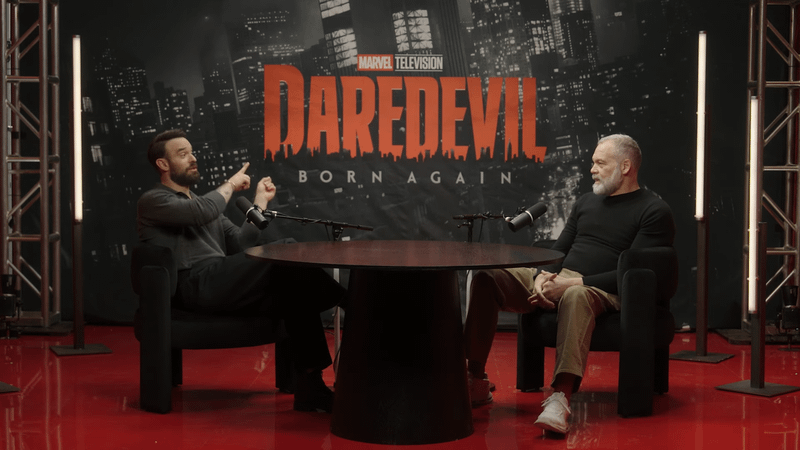 Charlie Cox and Vincent D'Onofrio engage in a conversation about their characters on the Daredevil: Born Again Official Podcast.