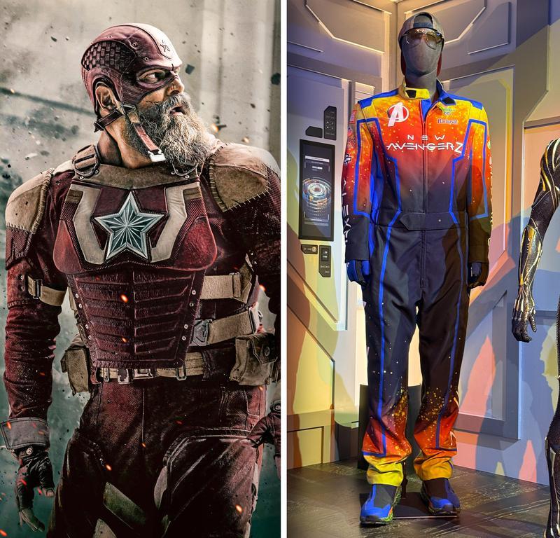 David Harbour Red Guardian suit in Thunderbolts vs Avengers: Doomsday Red Guardian costume.