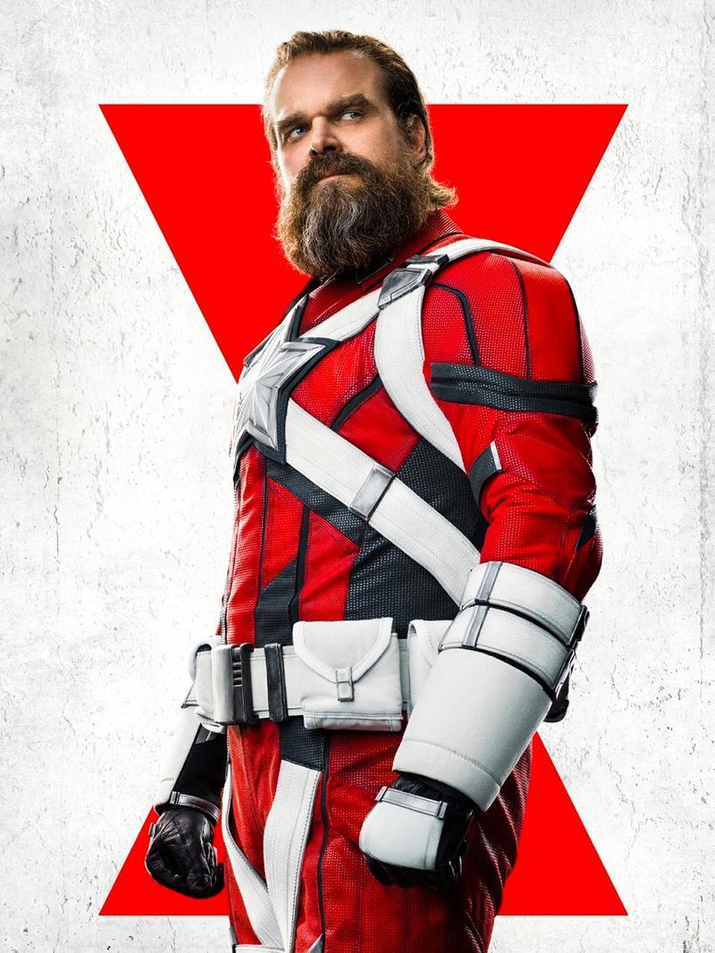 David Harbour Red Guardian Black Widow poster.