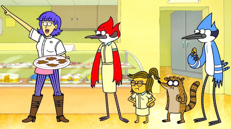Mordecai and Rigby up to now good in Regular Show: The Lost Tapes.