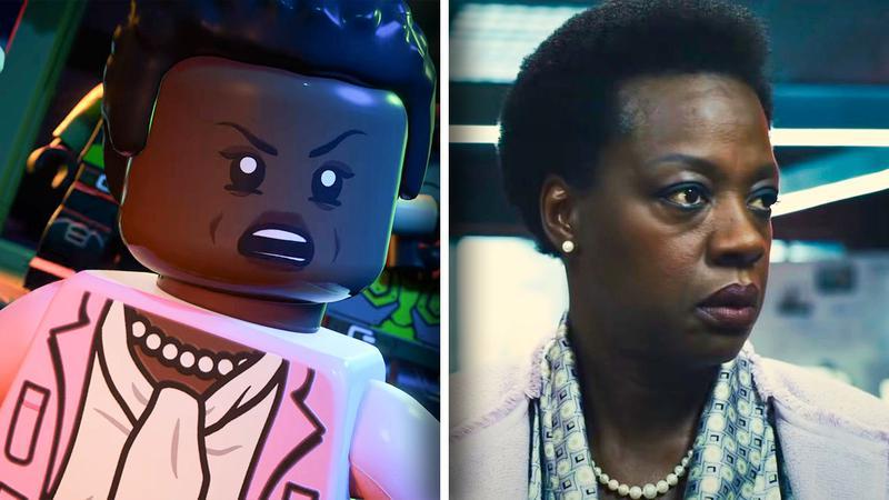 Amanda Waller in Lego Batman Legacy of the Dark Knight DLC vs The Suicide Squad movie.