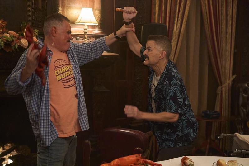 Farva and Mac fighting in Super Troopers 3.