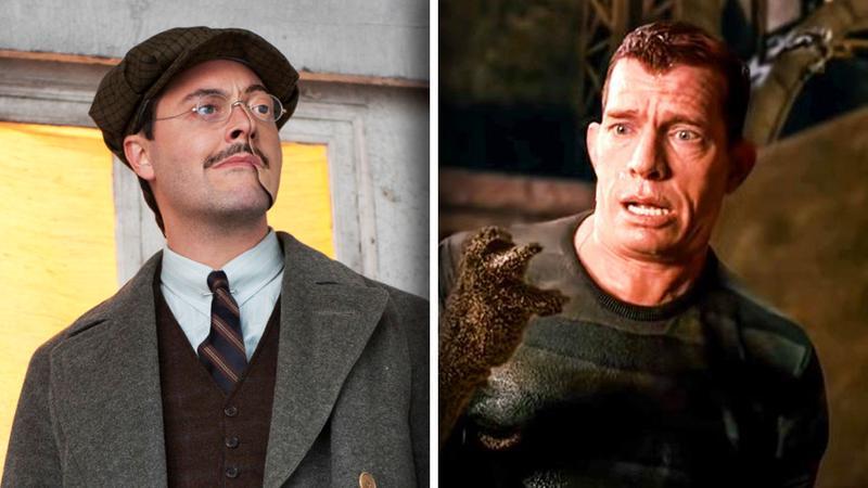 Jack Huston from Boardwalk Empire next to Sandman from Spider-Man No Way Home.