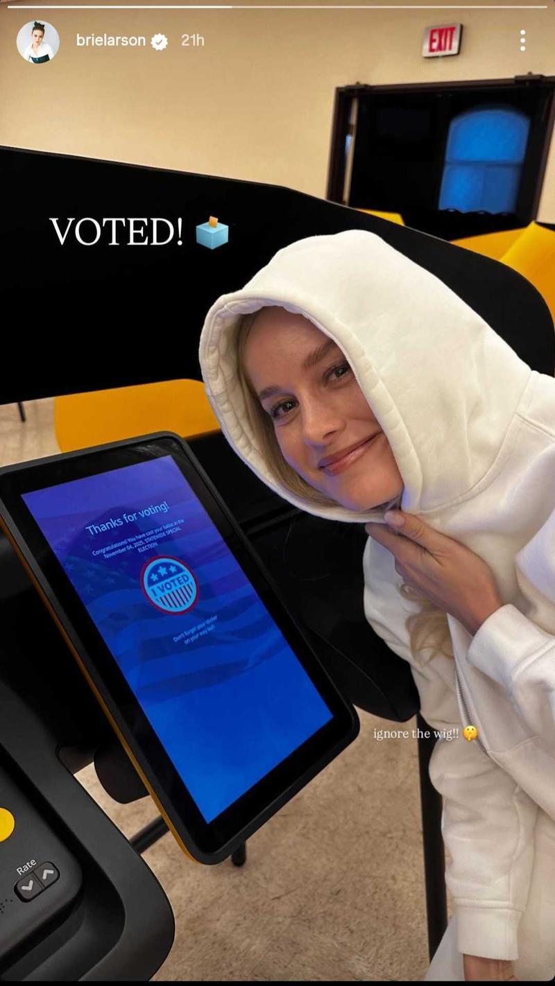 Brie Larson Instagram story