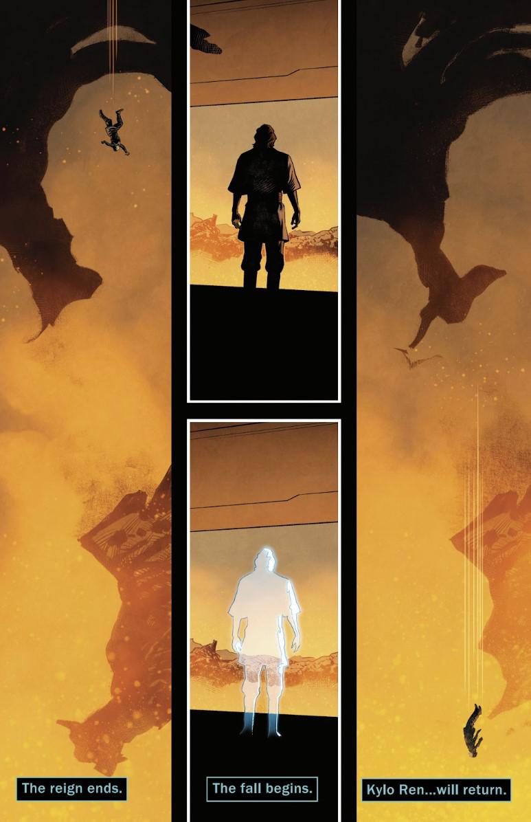 Kylo Ren falling in Star Wars: Legacy of Vader