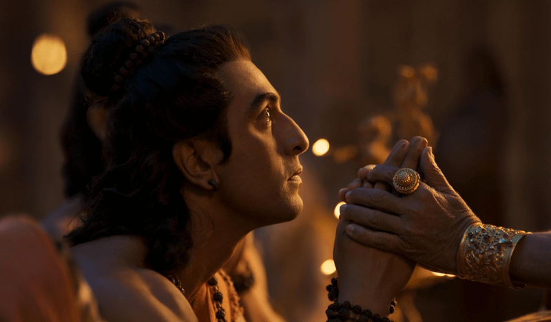Ranbir Kapoor as Rama in Ramayana.