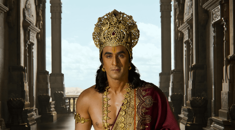 Ranbir Kapoor as Rama in Ramayana.