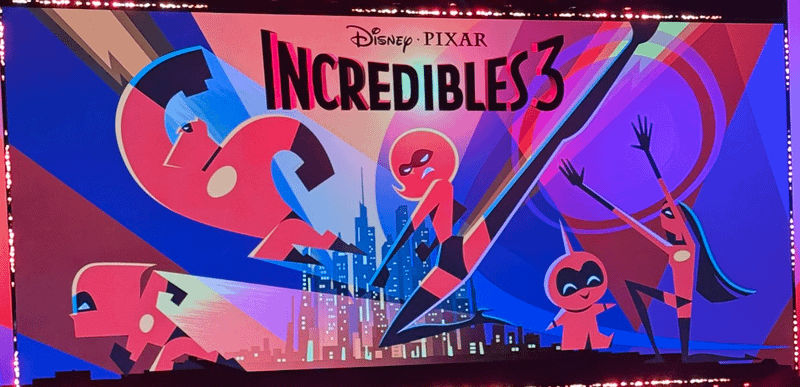 Incredibles 3 logo.