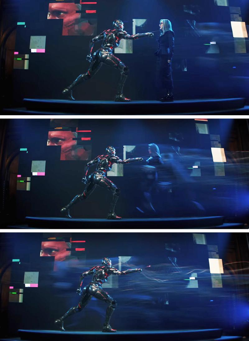 Ruaridh Mollica's Tommy Maximoff saving Mary McDonnell's character from T'Nia Miller's Jocasta and showing the progression of his super speed in VisionQuest.