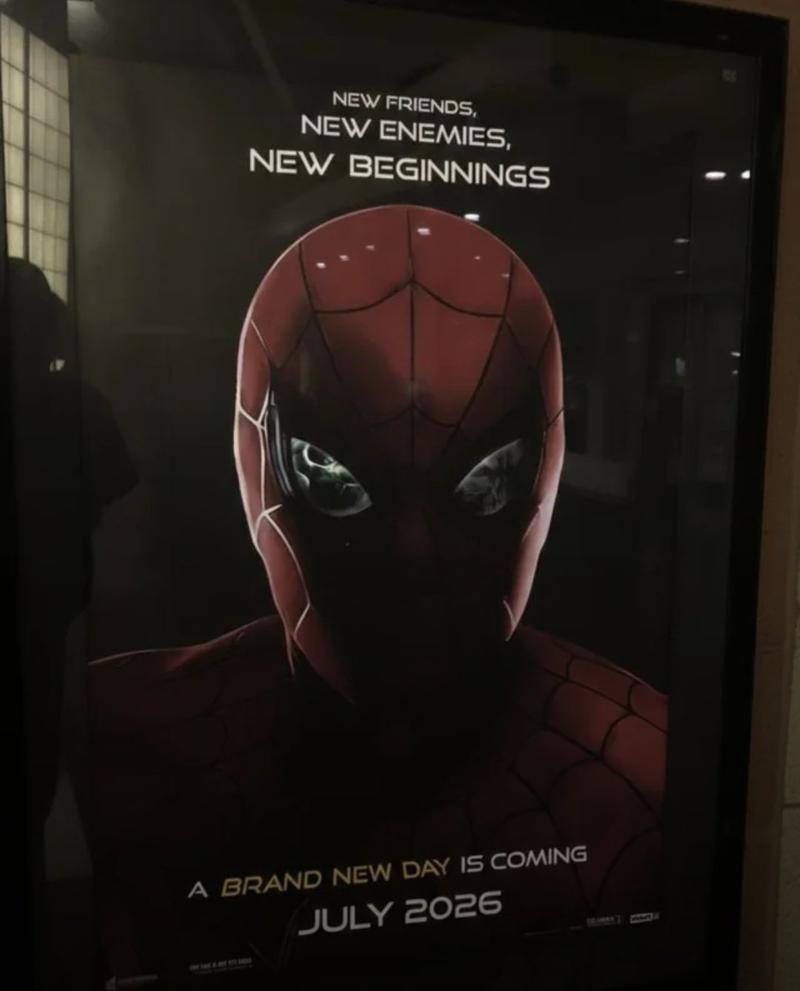 fake poster for Spider-Man: Brand New Day reading 