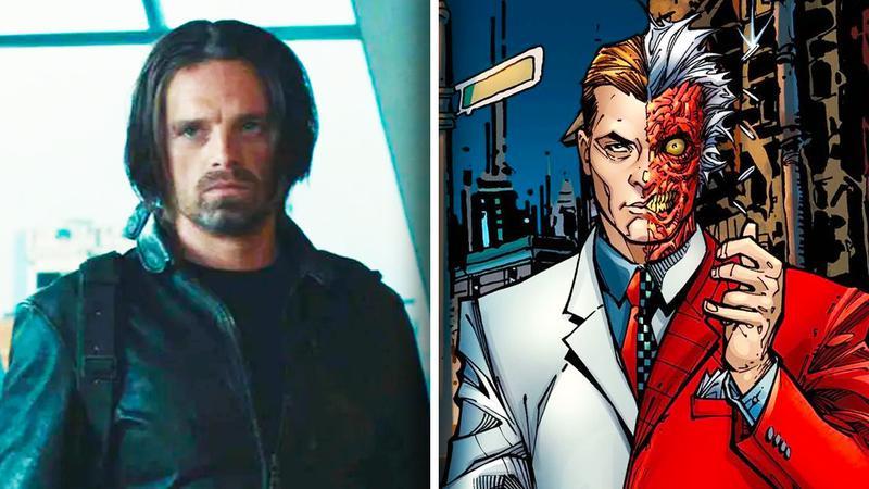 Sebastian Stan as Bucky Barnes vs Two Face in DC