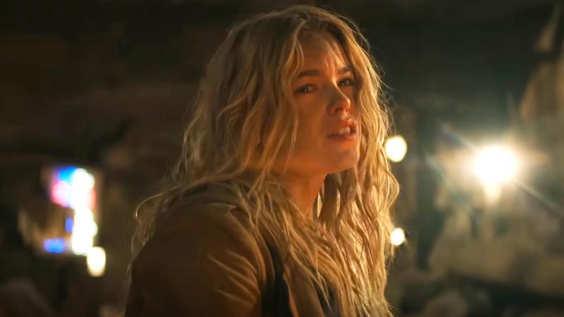 Milly Alcock as Supergirl wincing in Supergirl.