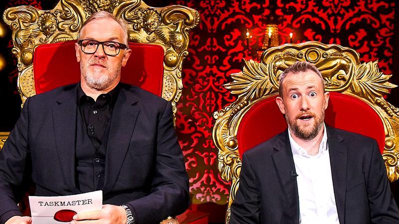 Taskmaster hosts Greg Davies and Alex Horne.