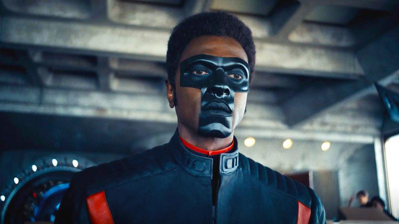 Edi Gathegi as Mister Terrific in his mask in Superman