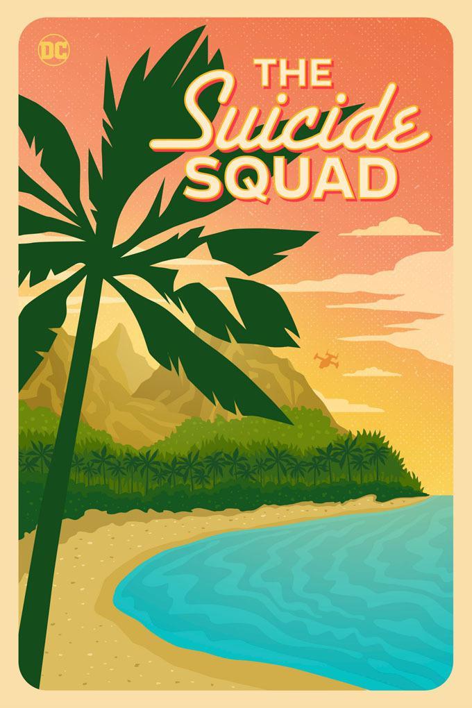 Colorful poster for DCEU film The Suicide Squad.
