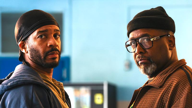 Stars Andre Holland and Wendell Pierce in They Fight.