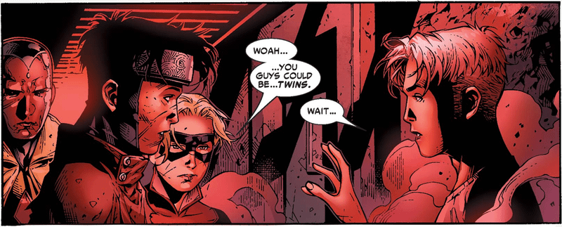 Young Avengers breaking Tommy Maximoff out of prison.